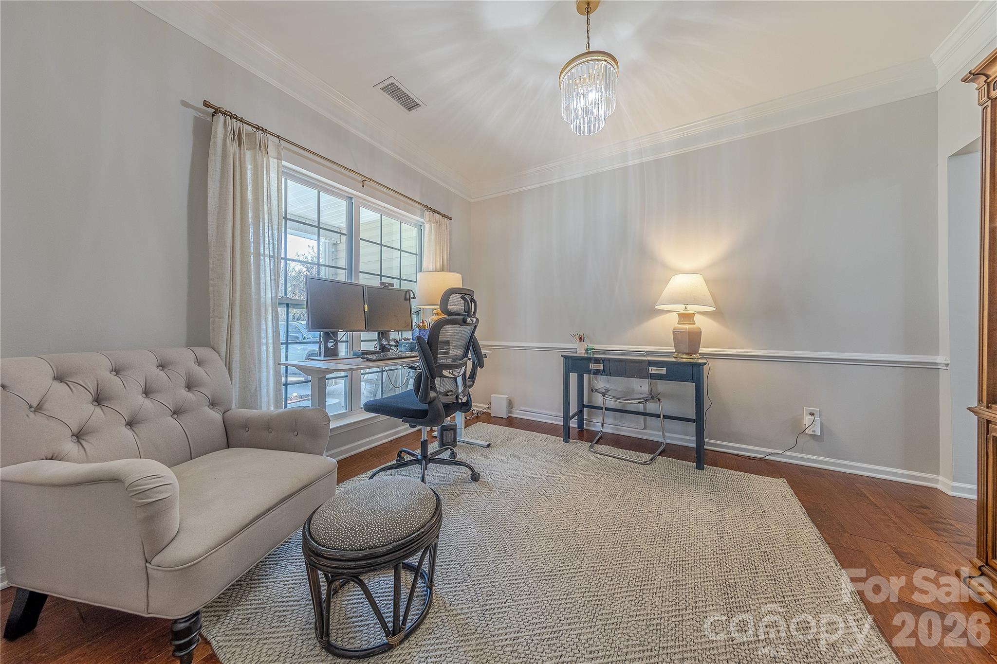 5919 Summer Fog End Fort Mill, SC 29708 - Photo 5 of 41 a living room with furniture and a chandelier