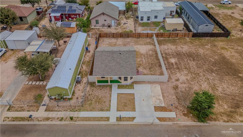 304 Santa Fe Street Alton, TX 78573 - Photo 28 of 31 an aerial view of a house with a garden and plants