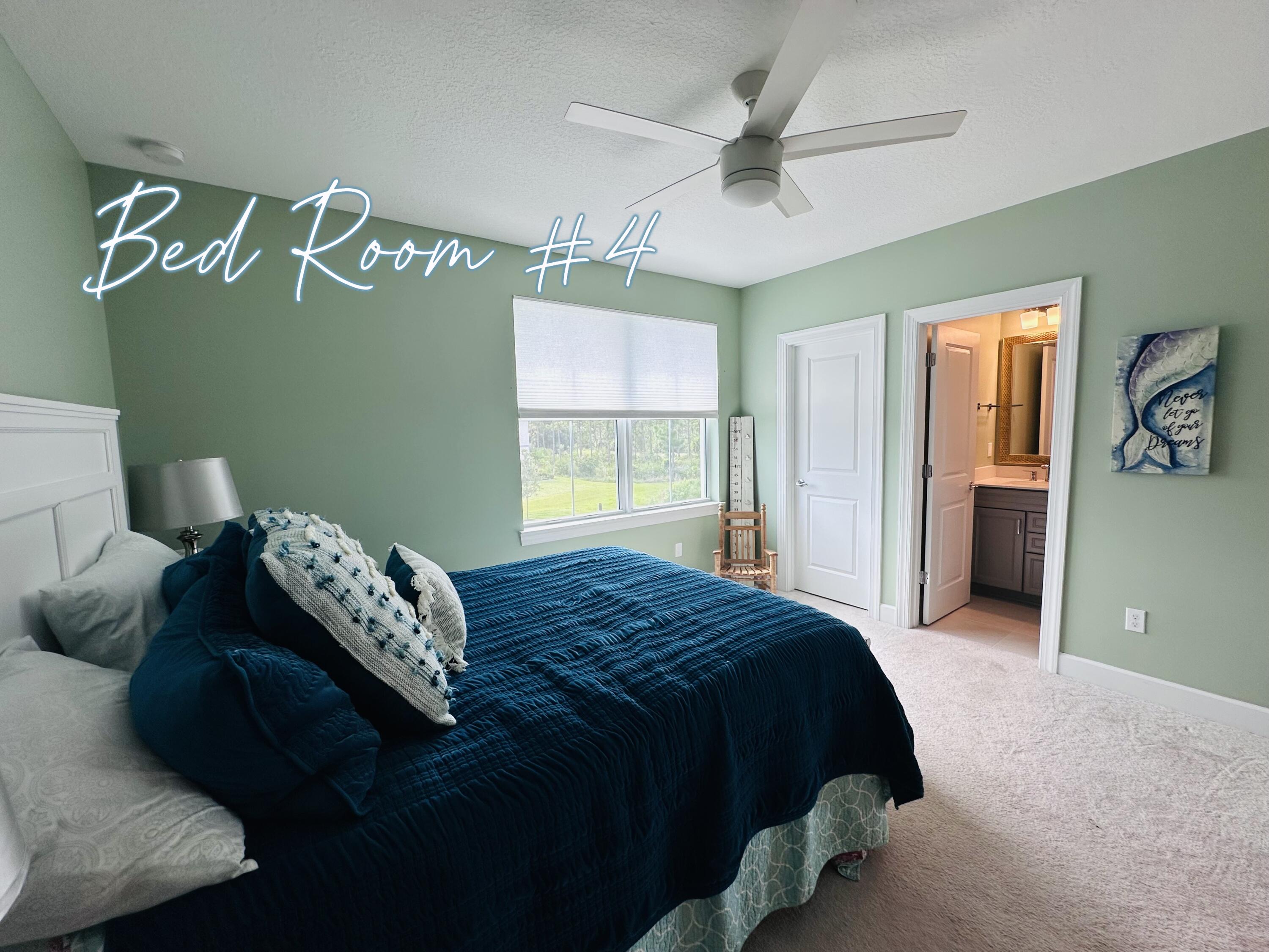 9705 Southwest Meridian Way Stuart, FL 34997 - Photo 25 of 45 Bedroom 4 with En-suite & wal-in closet