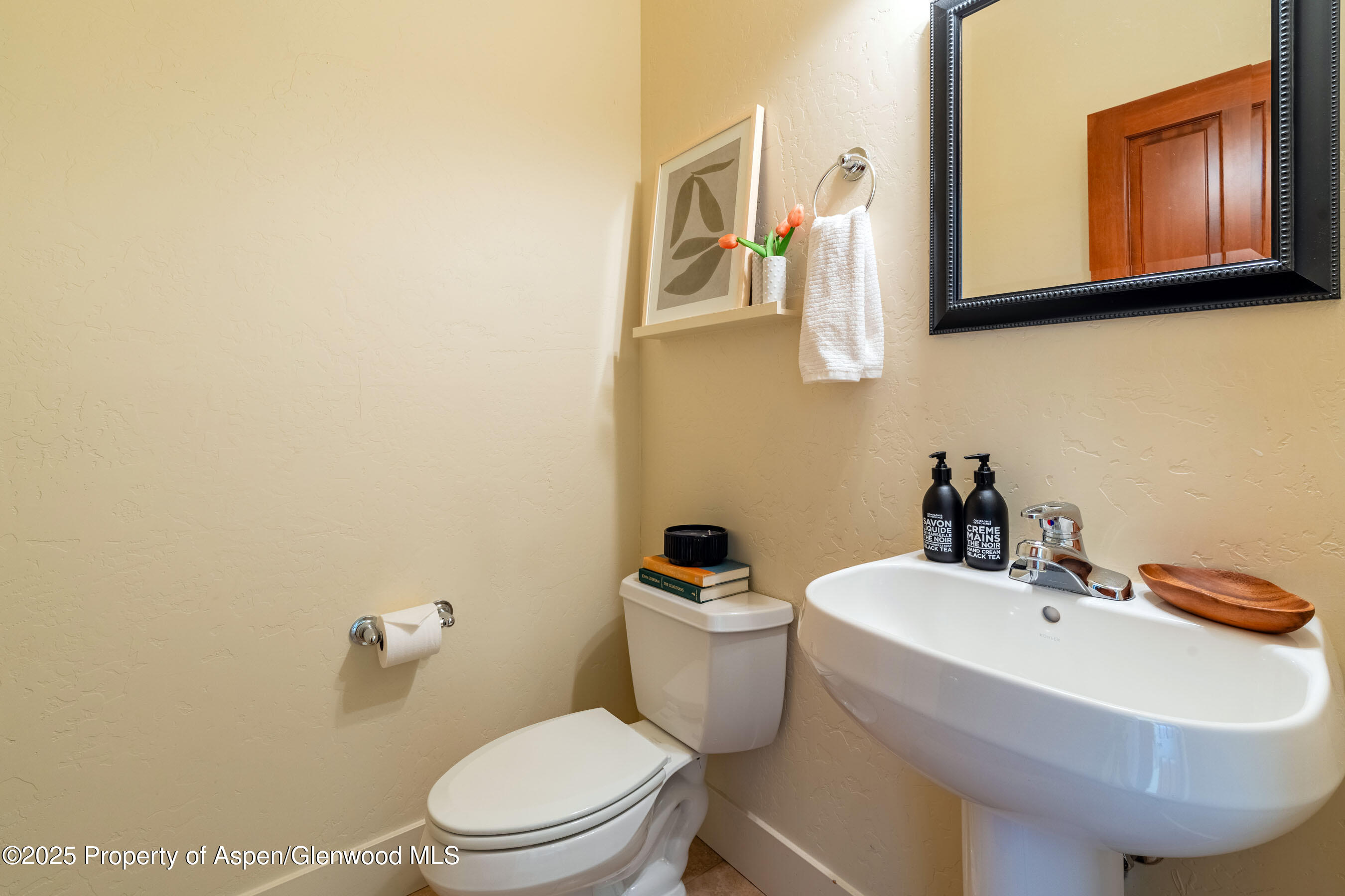 435 Jody Road Basalt, CO 81621 - Photo 13 of 29 a bathroom with a sink a mirror and a toilet