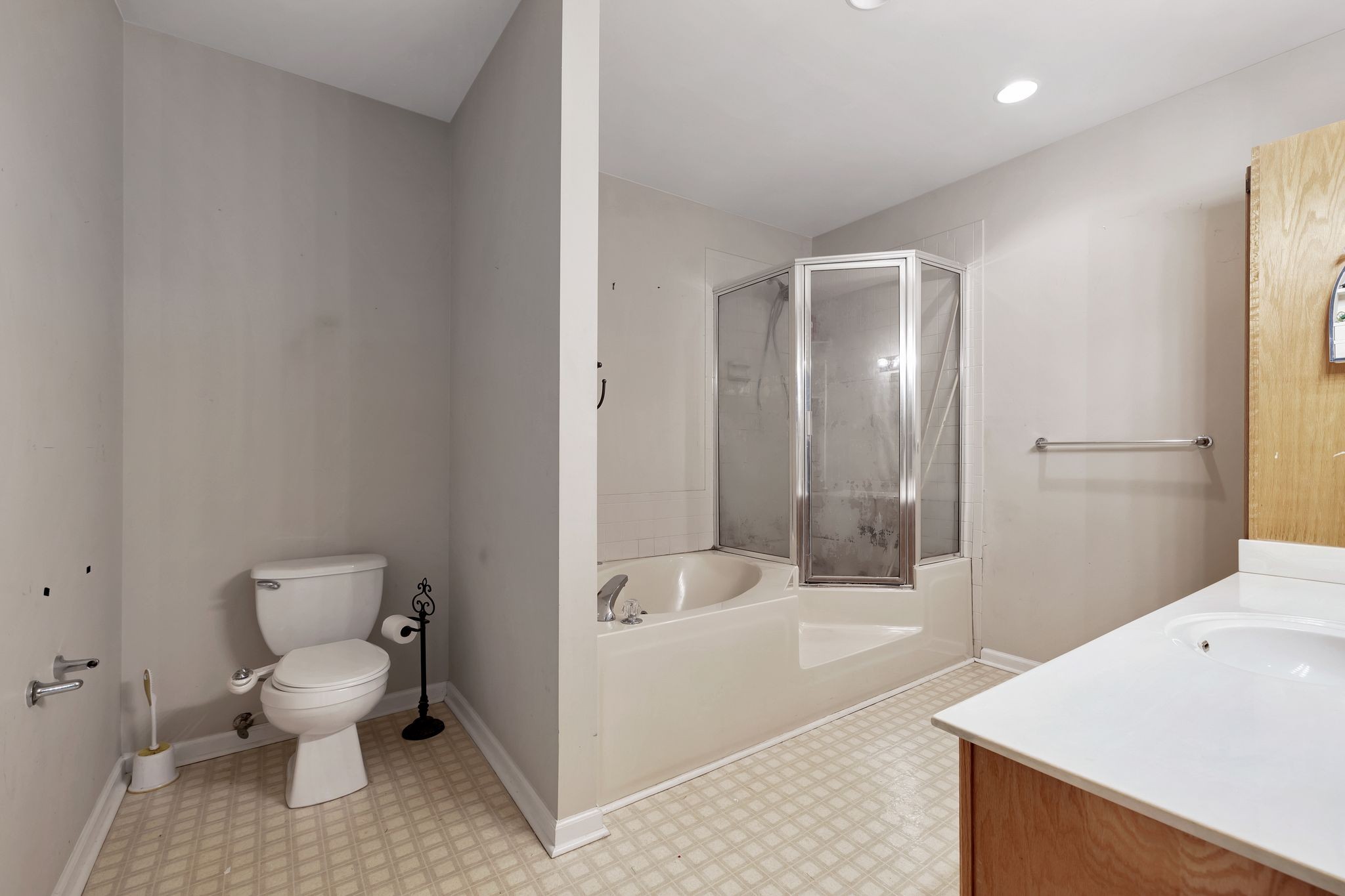 876 Monument Road Summertown, TN 38483 - Photo 21 of 26 a bathroom with a sink toilet and shower