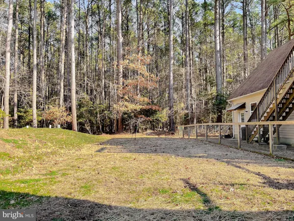 a view of outdoor space with seating area
