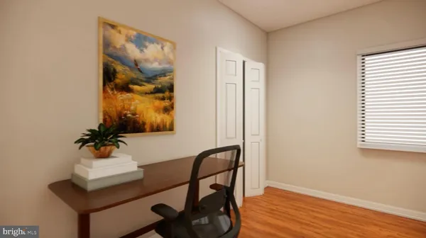 a view of a building with a yard