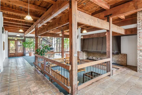 a view of a porch