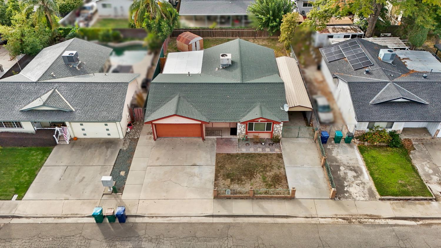 2443 Fern Street Merced, CA 95348 - Photo 41 of 50 an aerial view of a house with swimming pool and sitting area