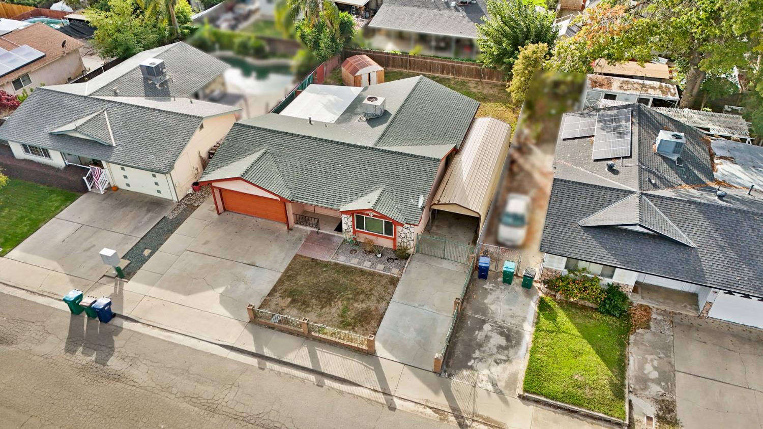 2443 Fern Street Merced, CA 95348 - Photo 42 of 50 an aerial view of residential houses with outdoor space