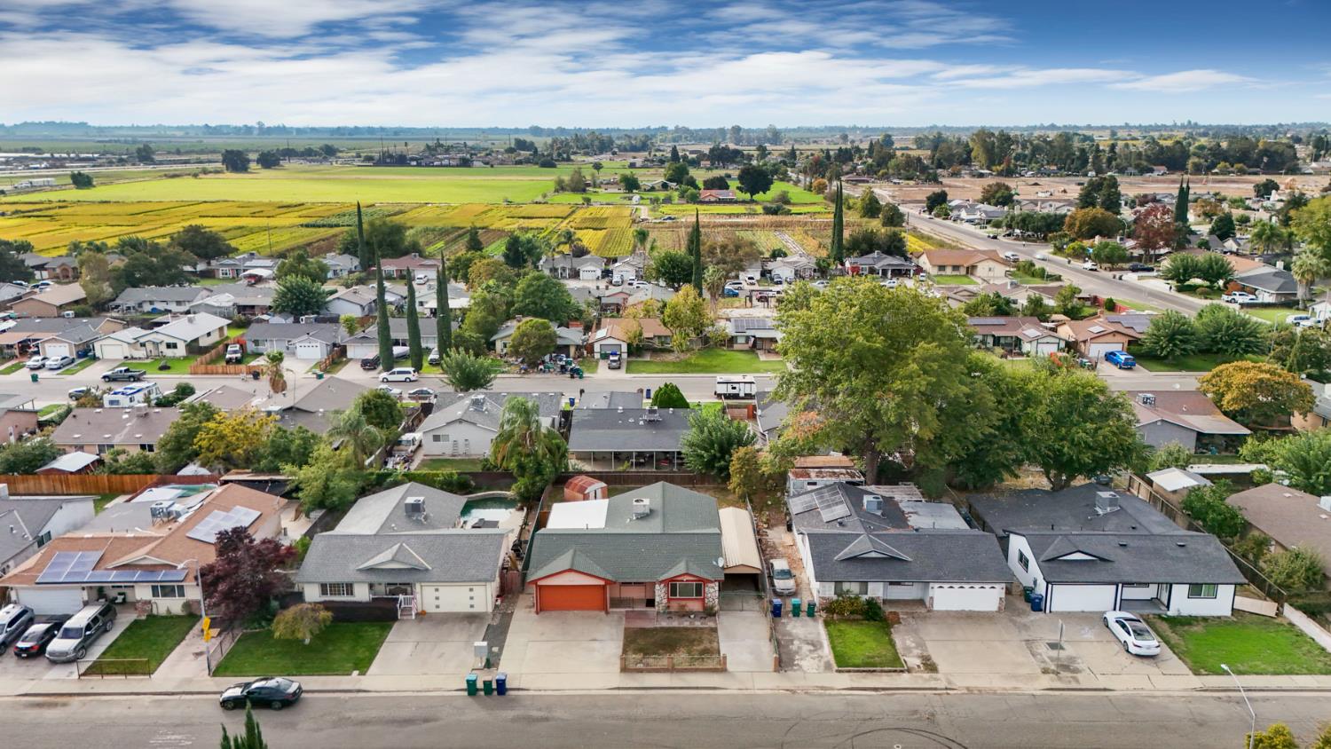 2443 Fern Street Merced, CA 95348 - Photo 47 of 50 an aerial view of residential houses with outdoor space