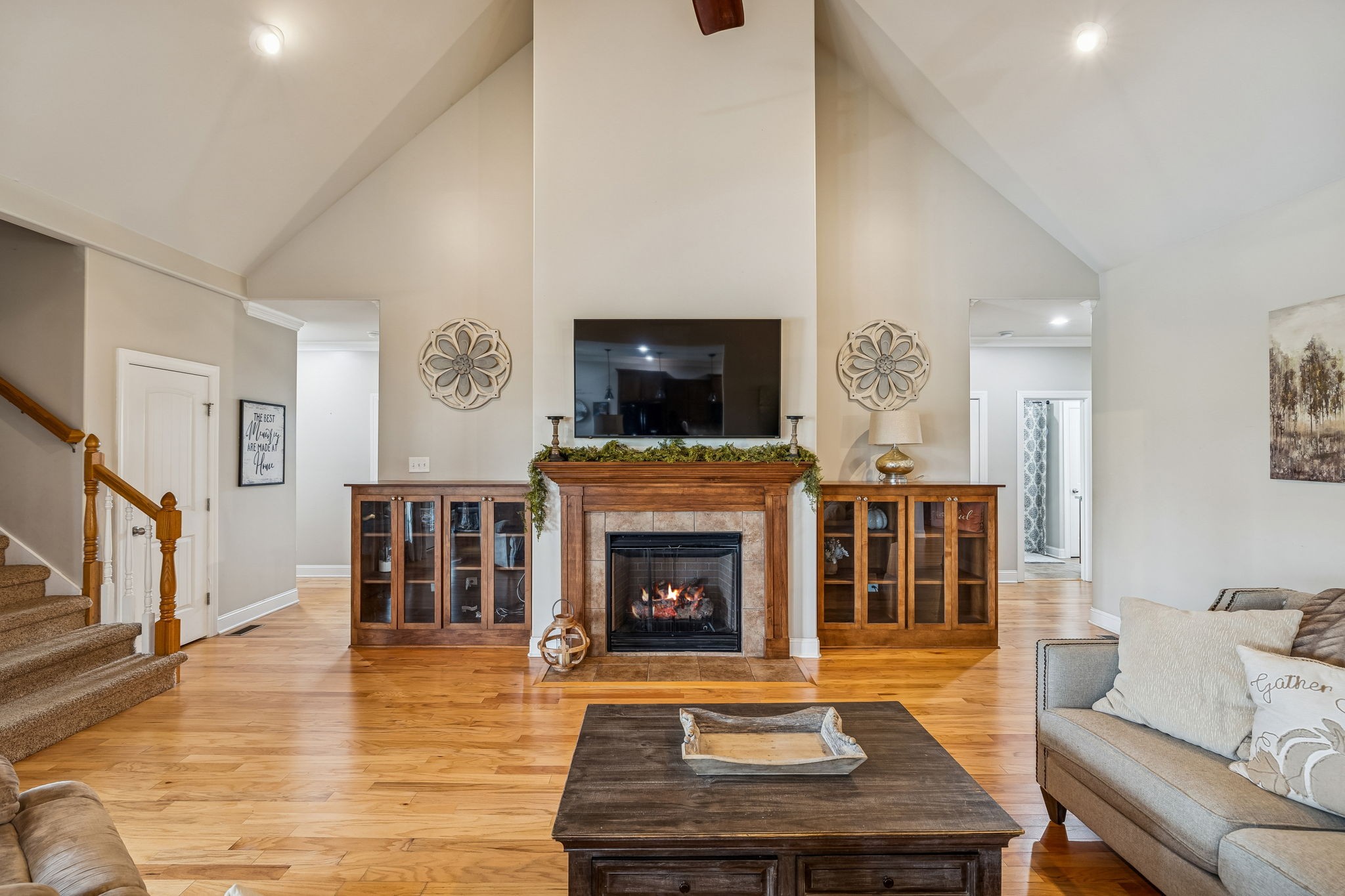 2845 Anes Station Road Lewisburg, TN 37091 - Photo 13 of 70 a living room with furniture and a fireplace