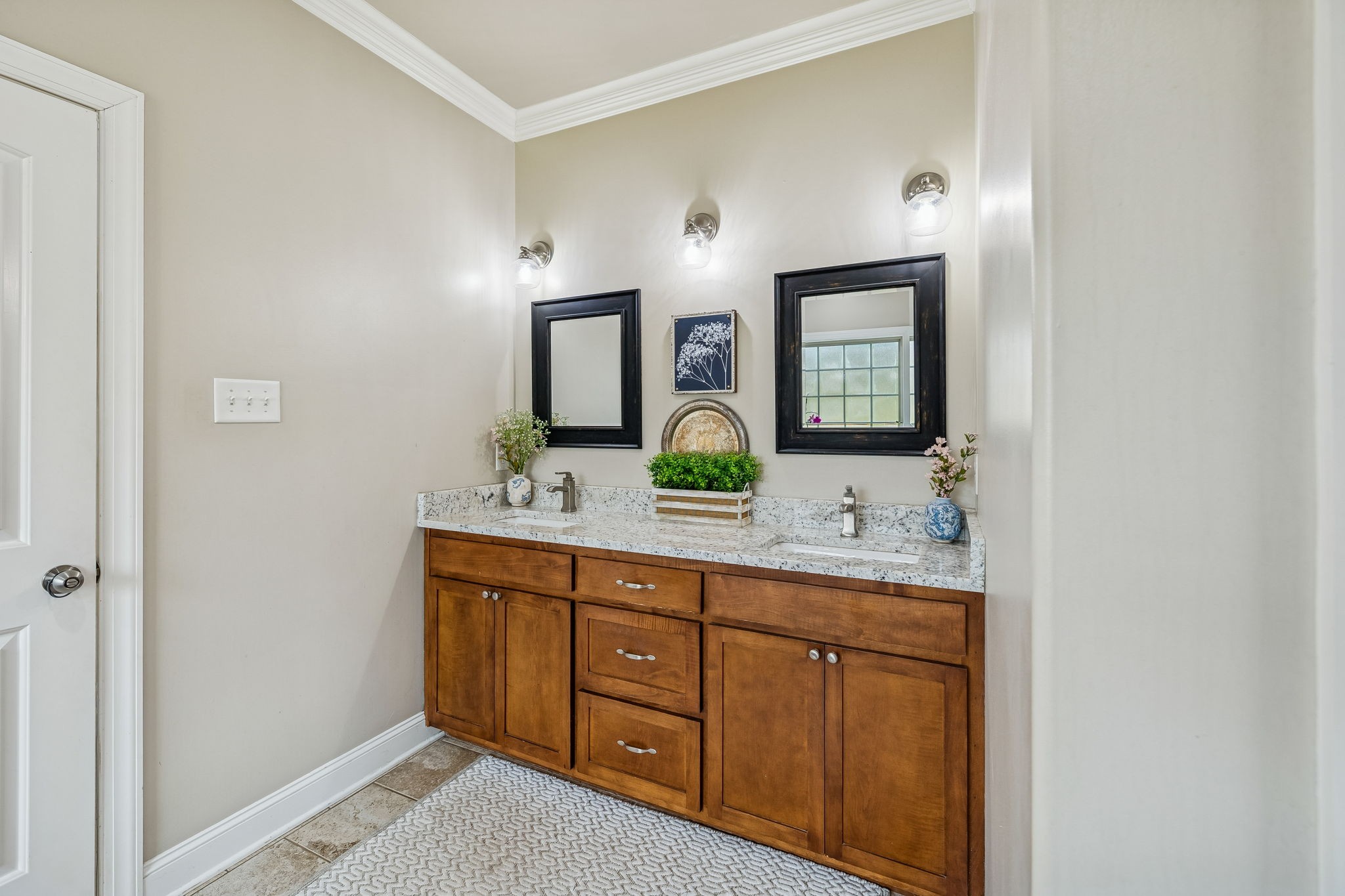2845 Anes Station Road Lewisburg, TN 37091 - Photo 35 of 70 a bathroom with a double vanity sink and a mirror