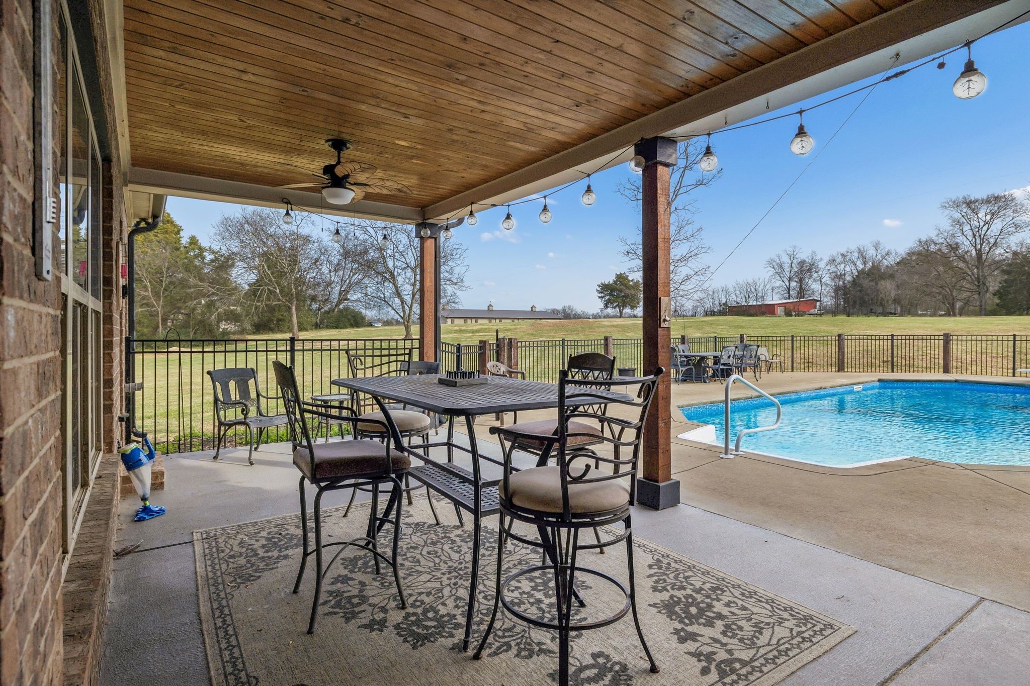 2845 Anes Station Road Lewisburg, TN 37091 - Photo 51 of 70 a view of a patio with a table chairs and a table