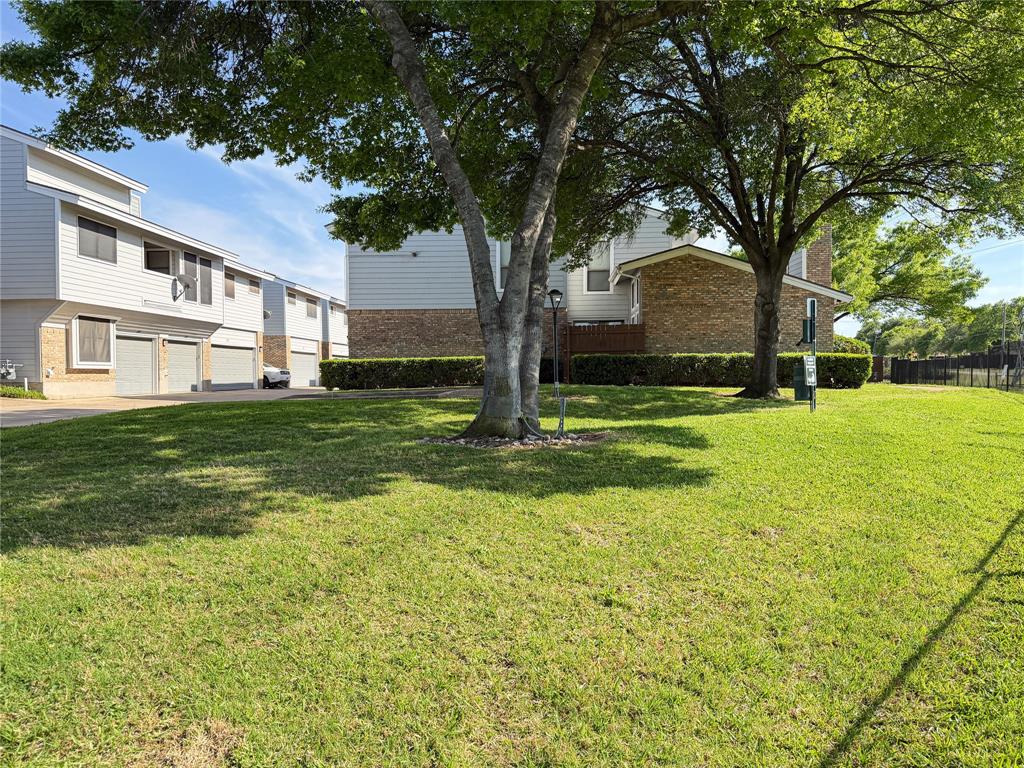 17490 Meandering Way, Unit 1102 Dallas, TX 75252 - Photo 36 of 40 a tall tree in middle of green field in front of house