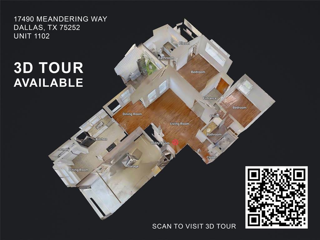 17490 Meandering Way, Unit 1102 Dallas, TX 75252 - Photo 3 of 40 access 3D tour