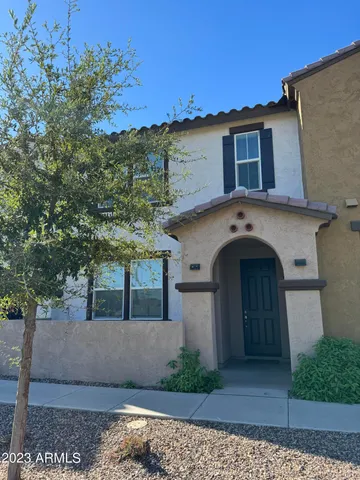 a front view of a house