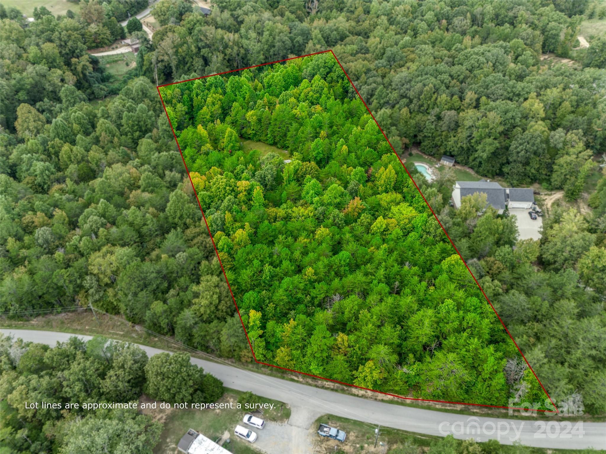 427 Burns Road Clover, SC 29710 - Photo 12 of 12 an aerial view of residential house with outdoor space and trees around