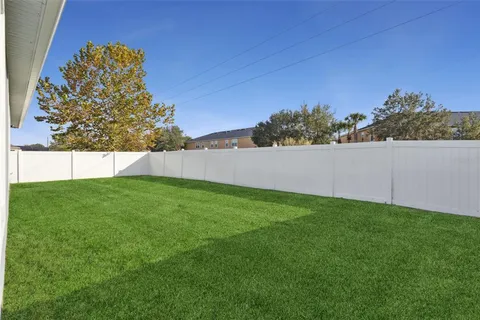 a view of a park with plants and a park