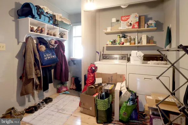 a room with storage and utility
