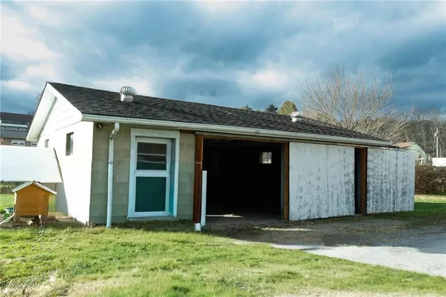 a view of storage and utility room