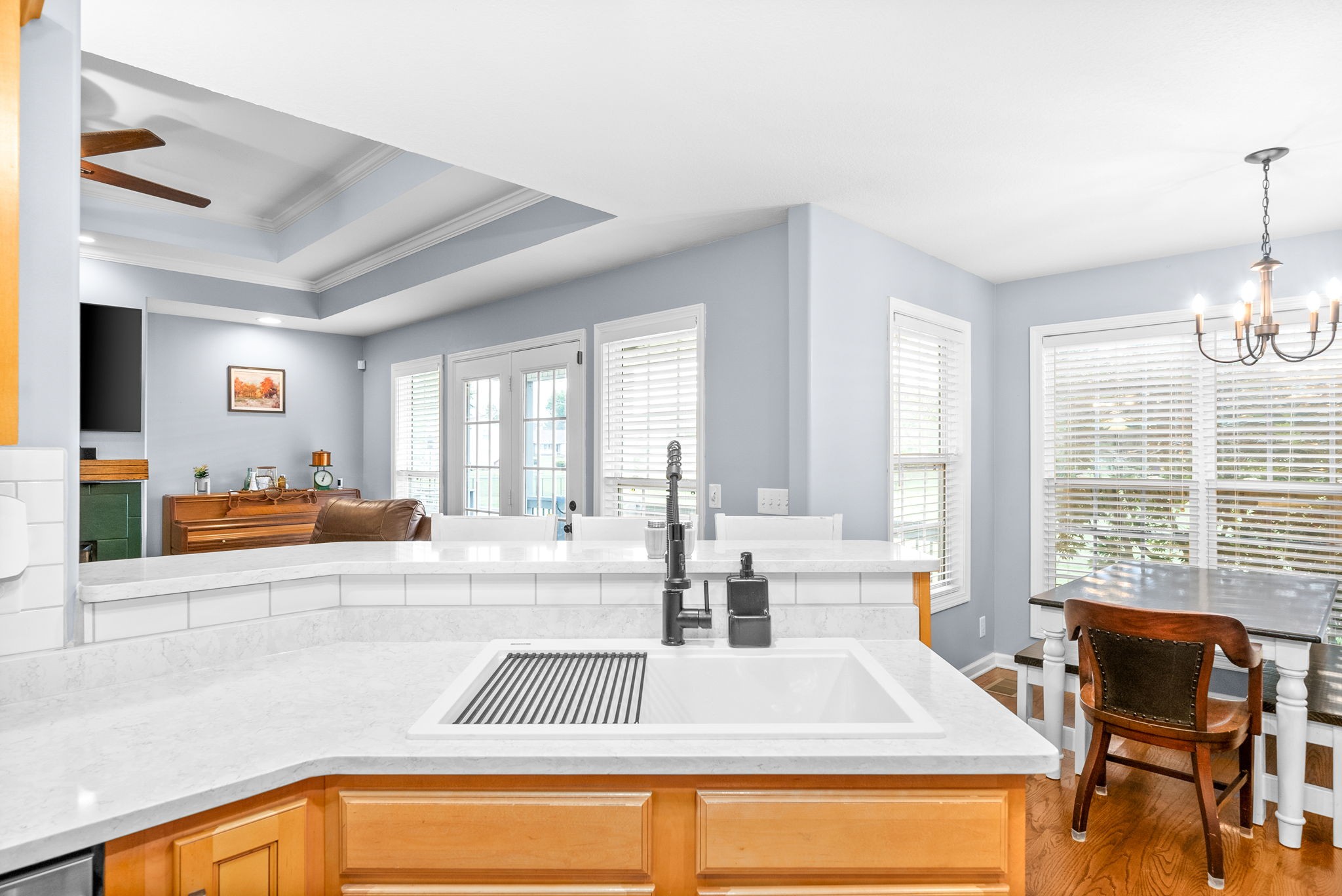 1221 Olive Branch Road Clarksville, TN 37042 - Photo 15 of 36 a view of a kitchen with kitchen island and a large window