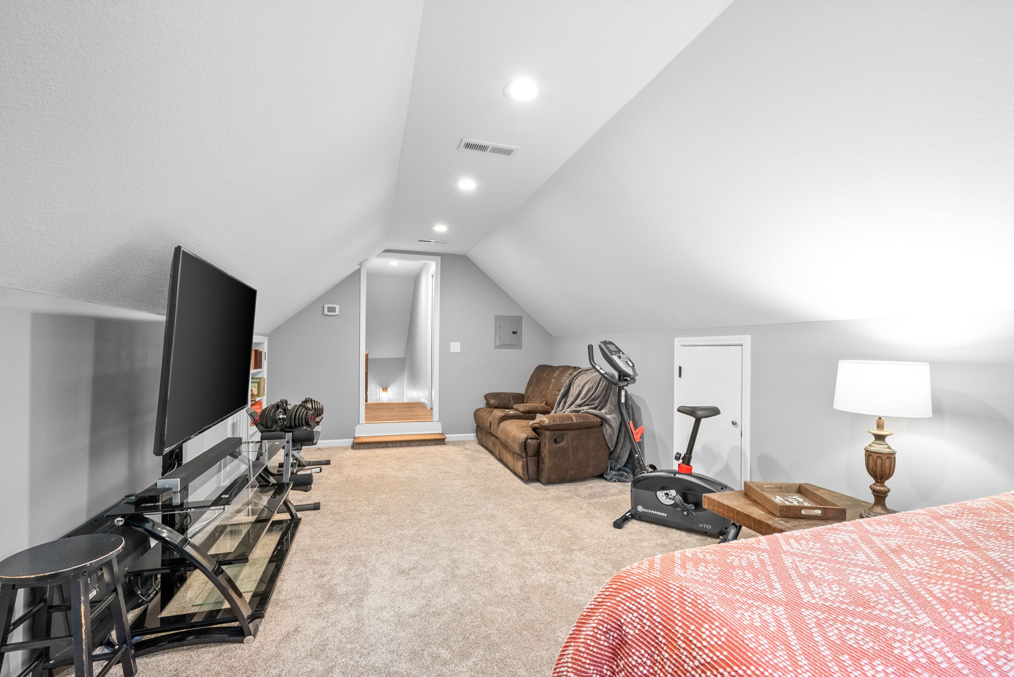 1221 Olive Branch Road Clarksville, TN 37042 - Photo 26 of 36 a bedroom with furniture and a flat screen tv