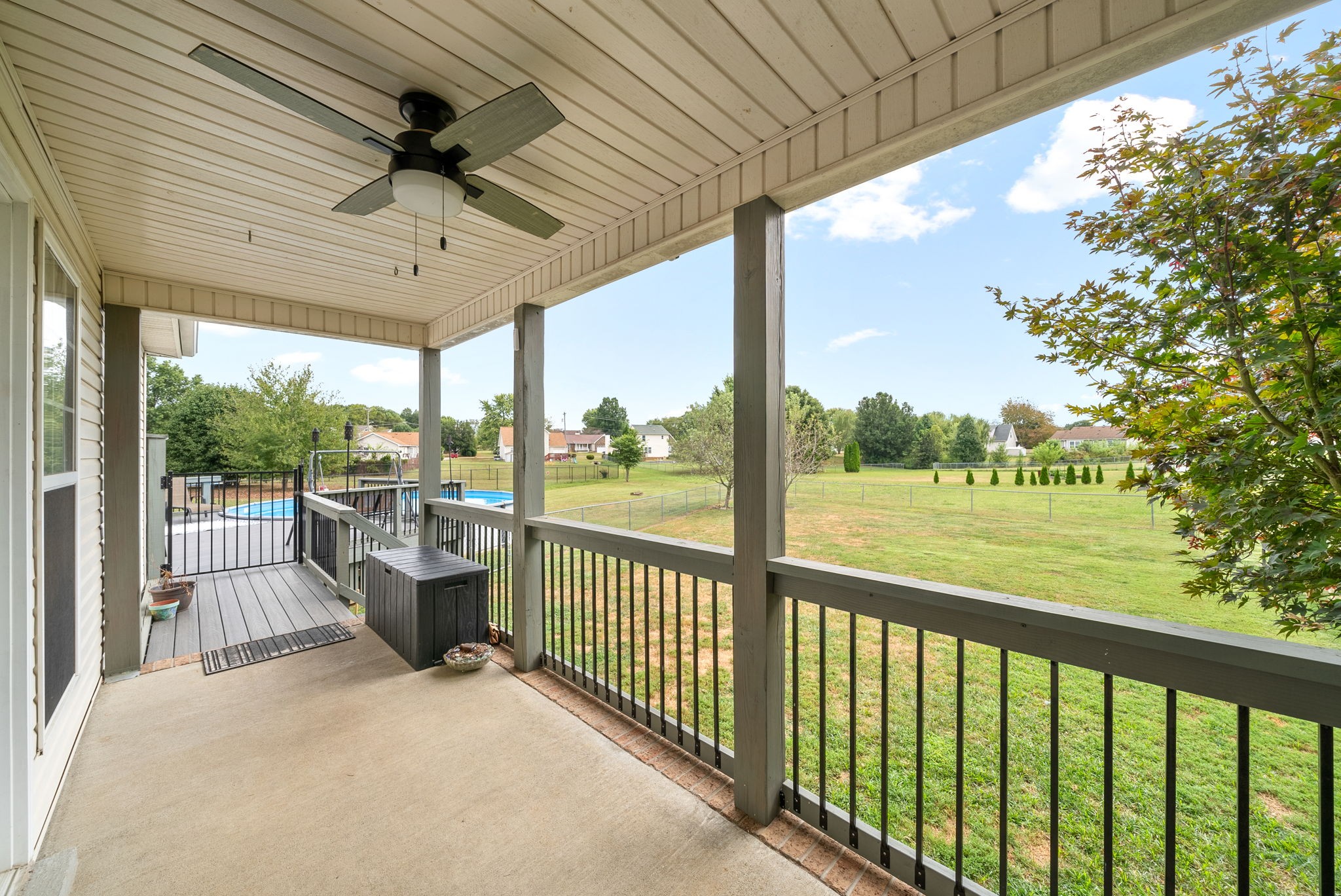 1221 Olive Branch Road Clarksville, TN 37042 - Photo 30 of 36 a view of a porch with wooden floor and outdoor space
