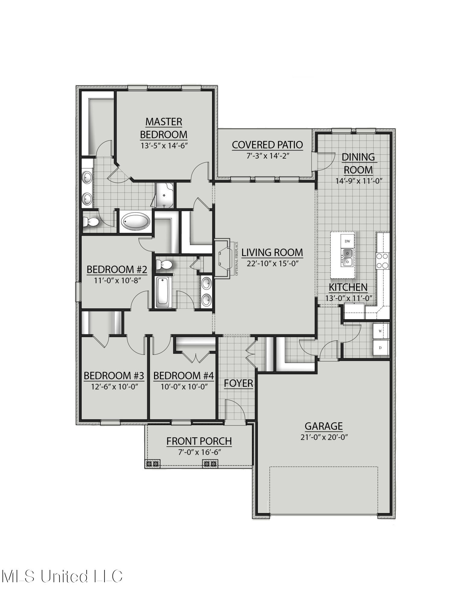 12121 Walker Road Ocean Springs, MS 39564 - Photo 3 of 3 Rodessa AG Floor Plan