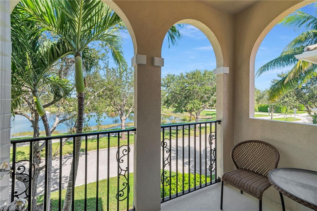 8044 Josefa Way Naples, FL 34114 - Photo 22 of 41 Balcony featuring a water view
