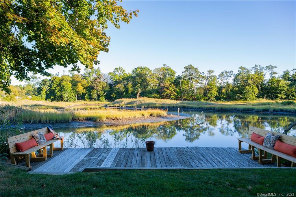 a view of lake with outdoor space