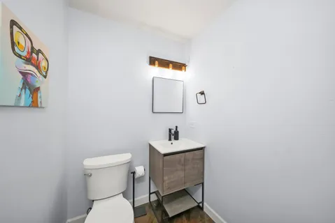 a bathroom with a sink and a toilet