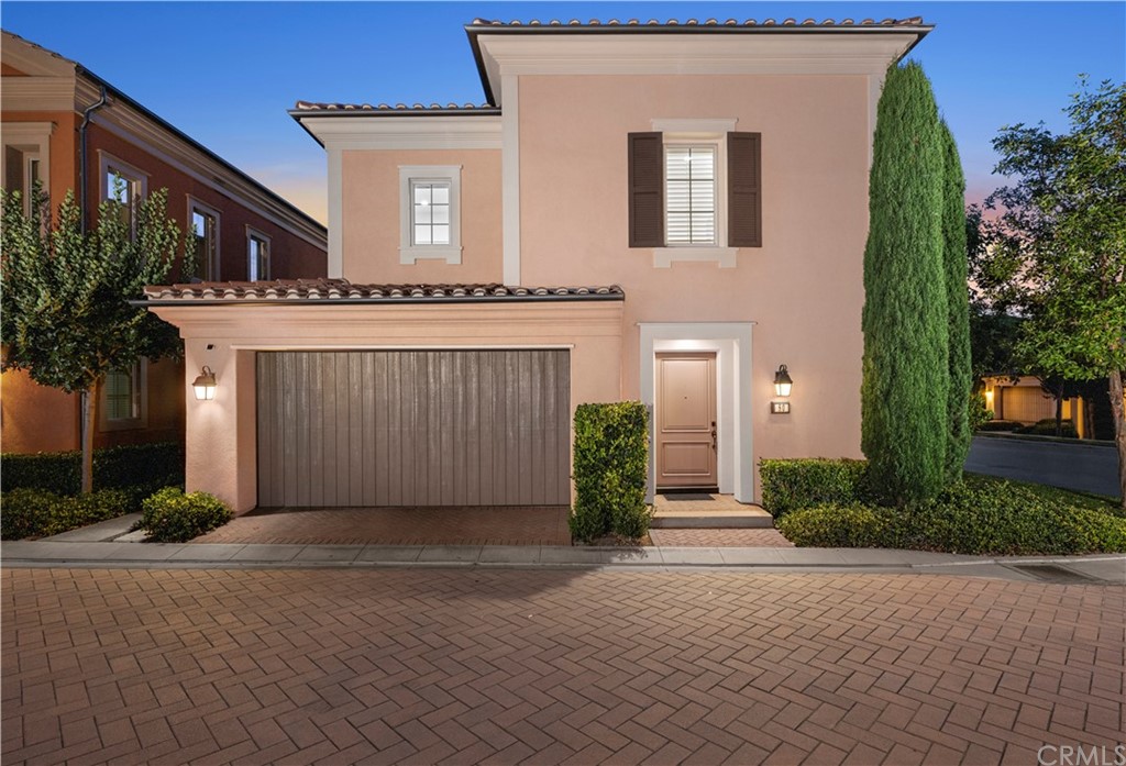 a front view of a house