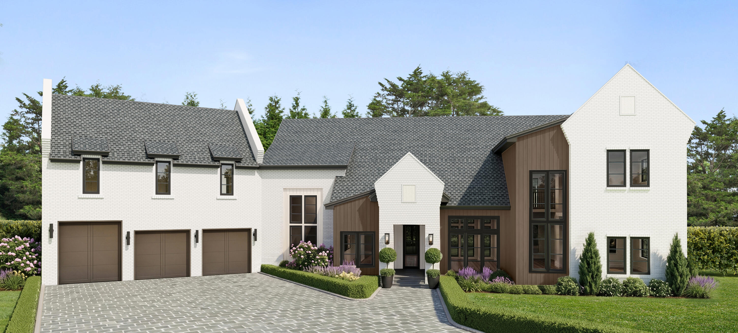 a front view of house with yard