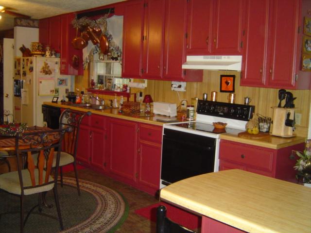 1517 Altice Mill Road Rocky Mount, VA 24151 - Photo 5 of 21 a kitchen with a sink a stove and wooden cabinets