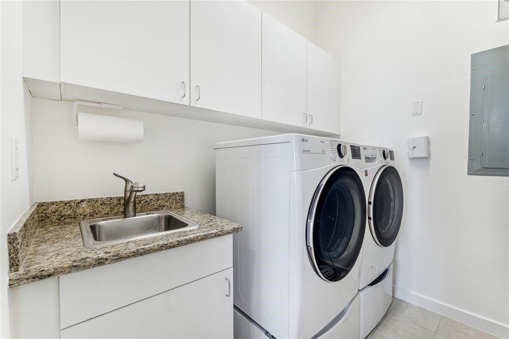 3388 Sage Road, Unit 2001 Houston, TX 77056 - Photo 24 of 25 a utility room with sink dryer and washer