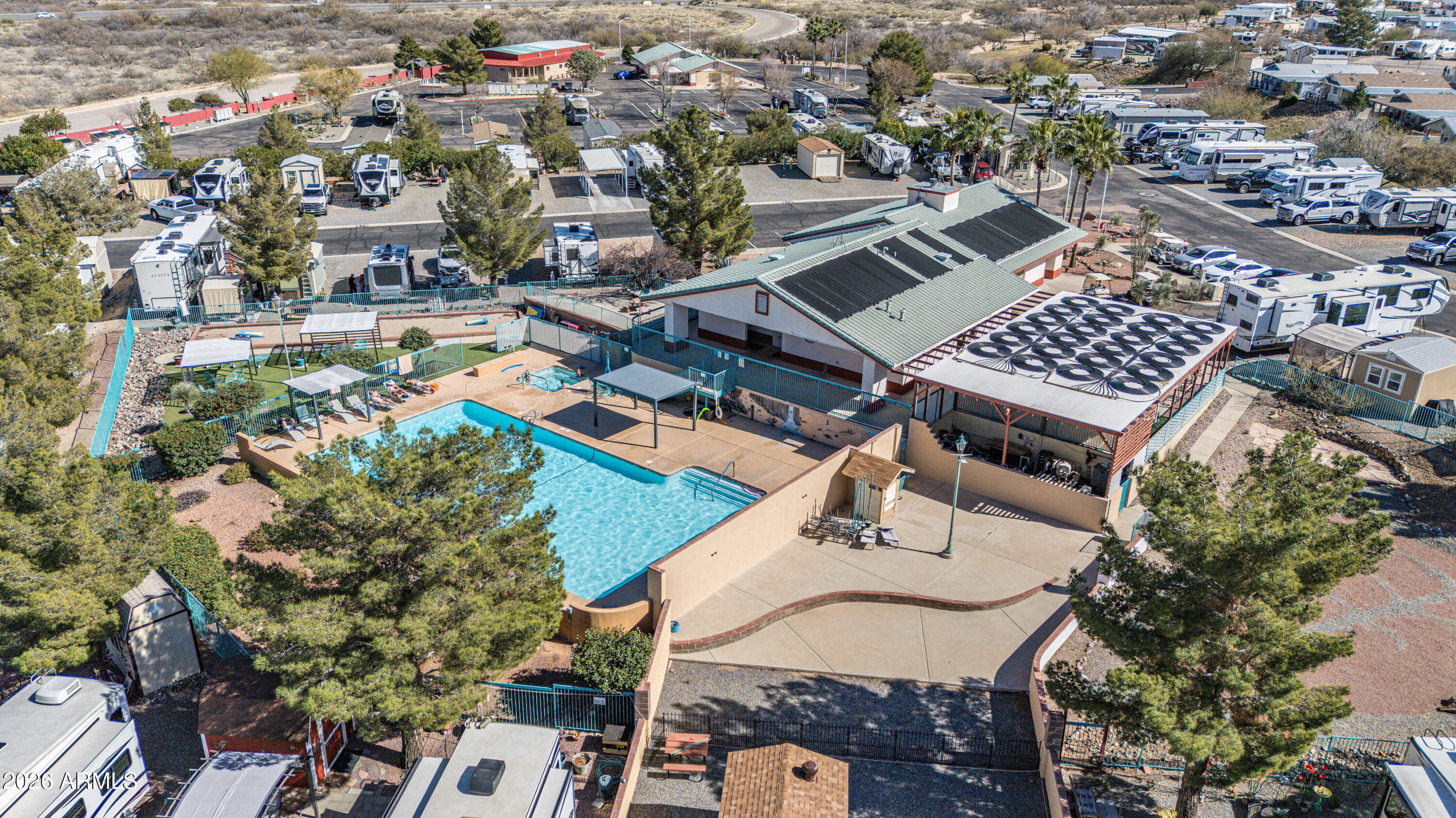 1030 Barrel Cactus Ridge, Unit 198 Benson, AZ 85602 - Photo 11 of 15 an aerial view of a building with outdoor space