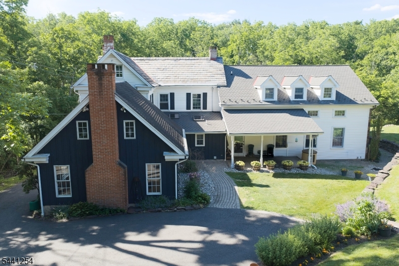 a aerial view of a house