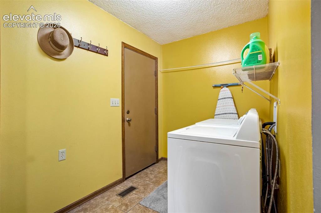 7585 Ponca Road Colorado Springs, CO 80908 - Photo 35 of 49 MAIN LEVEL Washer/Dryer included. Door to garage, half bath (not in pic), tiled floor