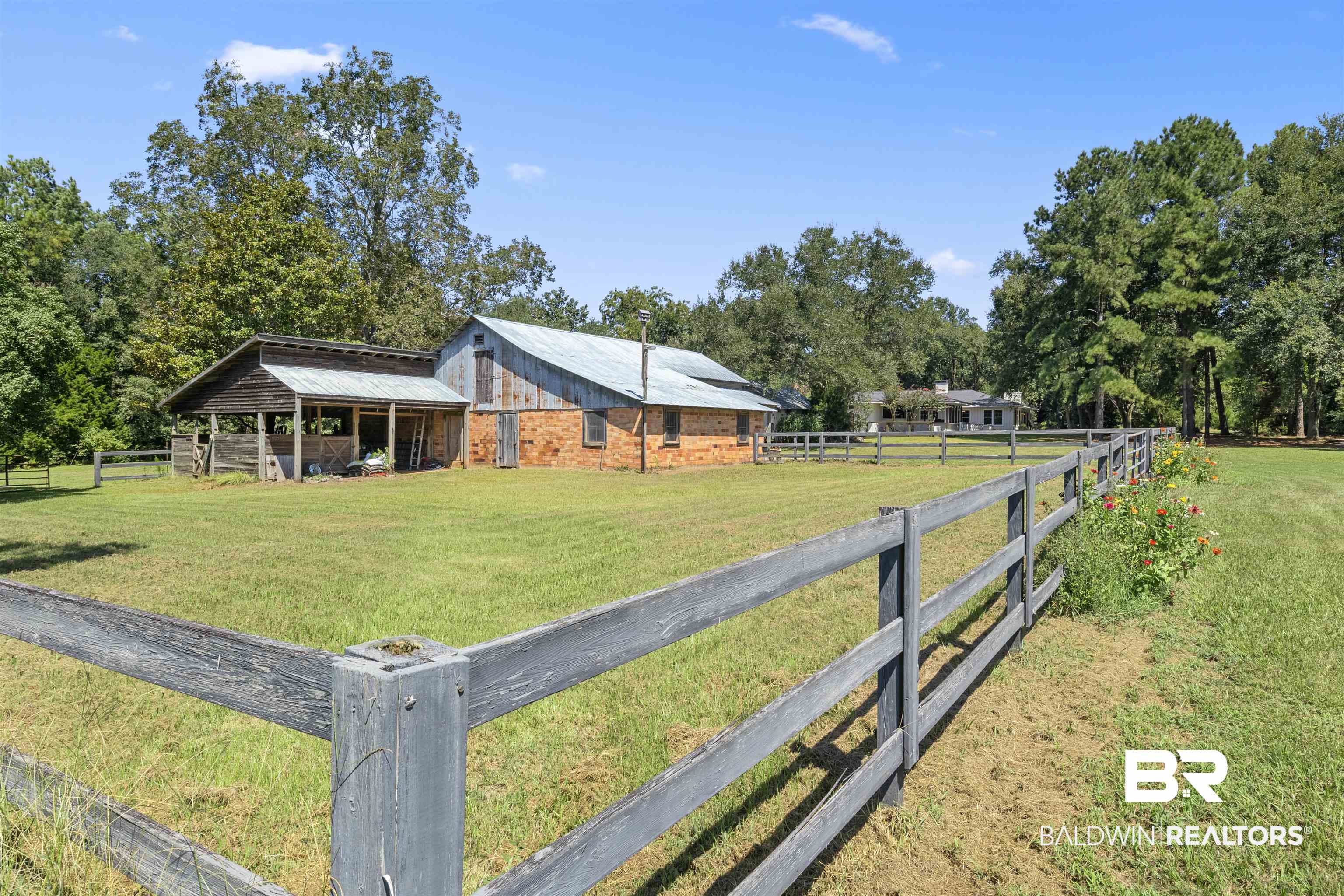 15100 Vasko Road Silverhill, AL 36576 - Photo 48 of 51 View of yard facing northwest from the blueberry patch.