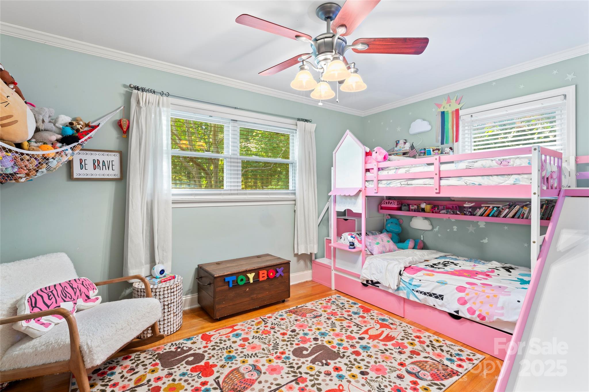 14217 Phillips Road Matthews, NC 28105 - Photo 20 of 38 a bedroom with a bed and wooden floor