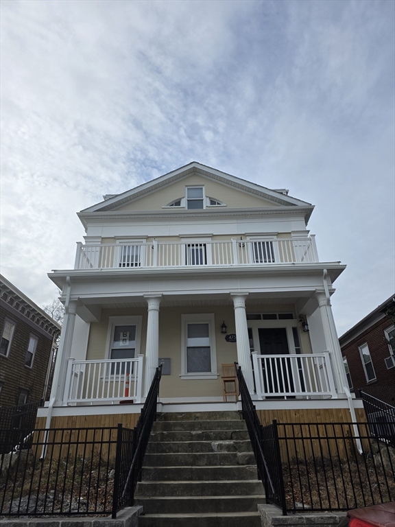 a view of a house with balcony