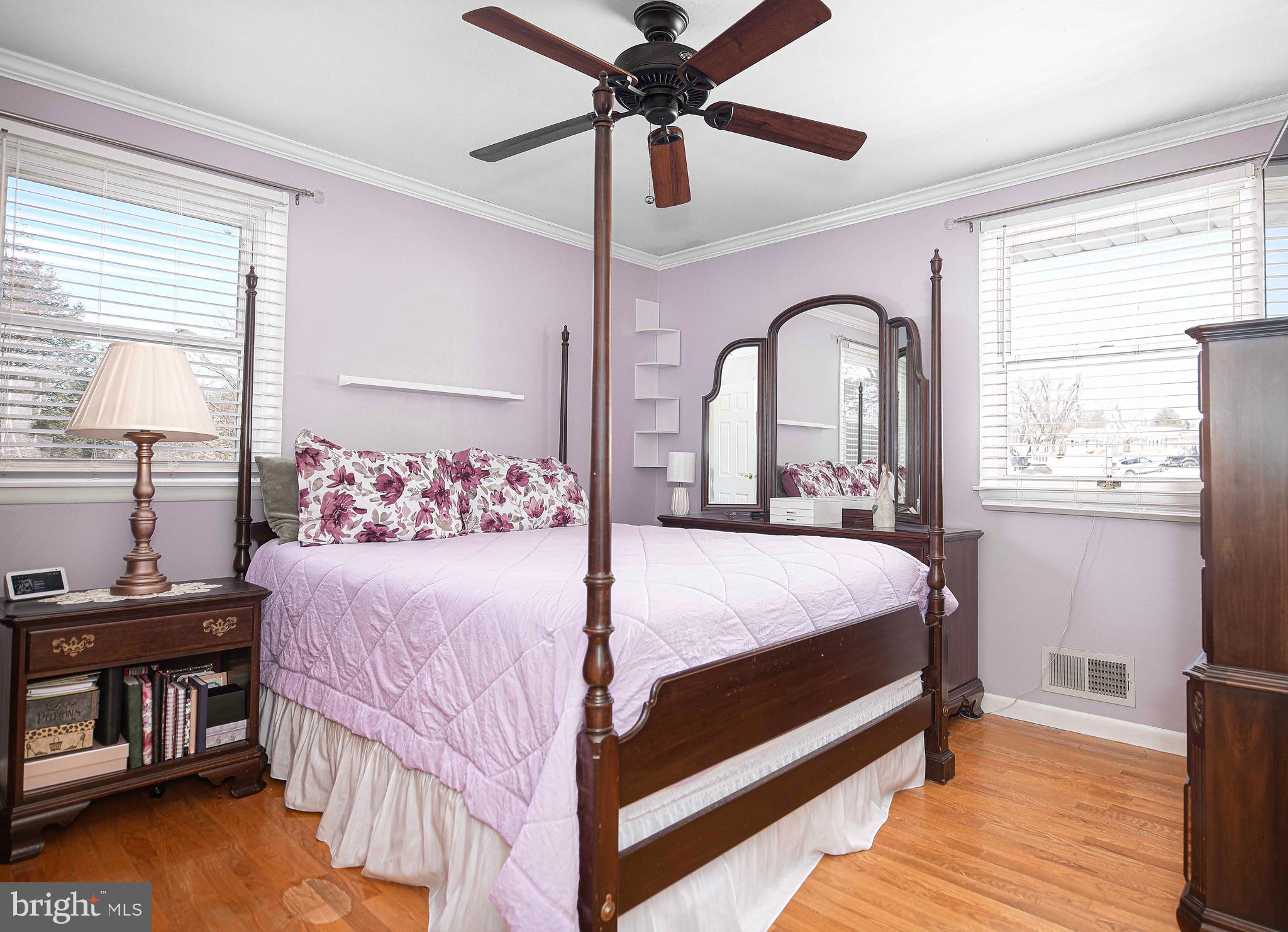 3204 Hunt Road Fallston, MD 21047 - Photo 22 of 54 a bedroom with a bed and a dresser next to a window