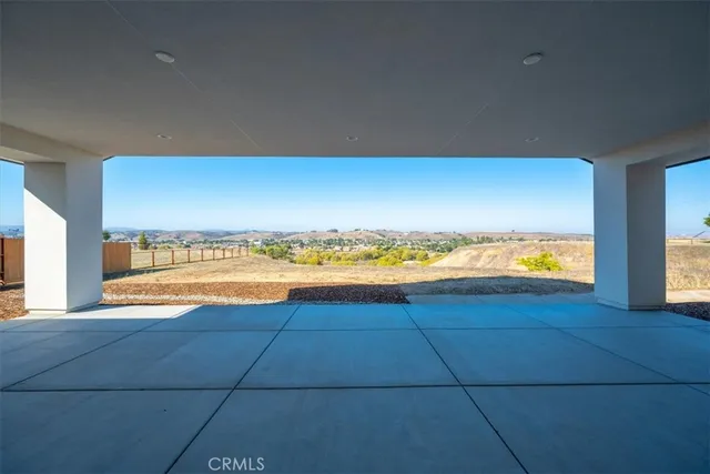a view of a room with an ocean