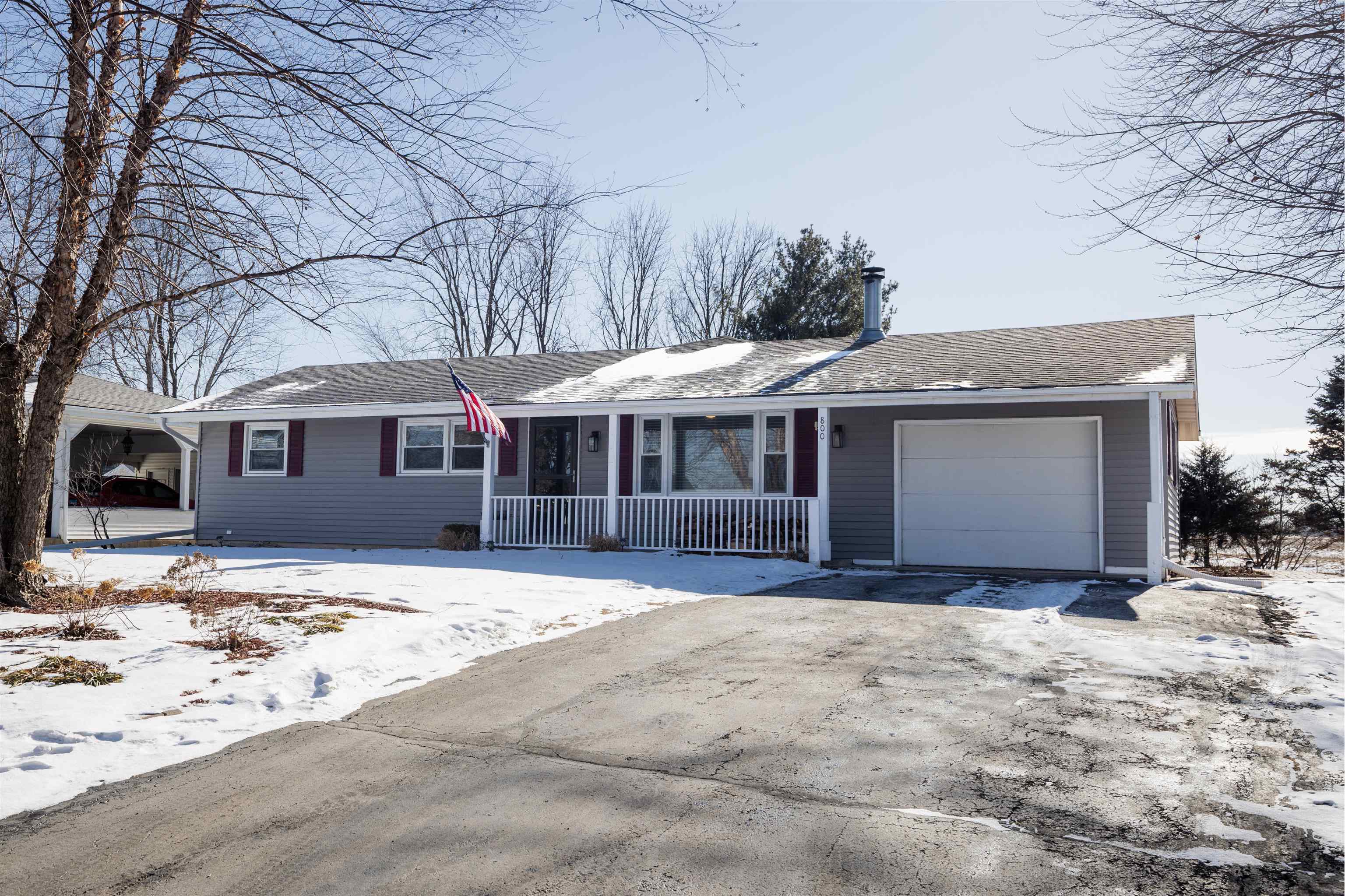 800 Monroe Street Hanover, IL 61041 - Photo 25 of 39 a front view of a house with a yard