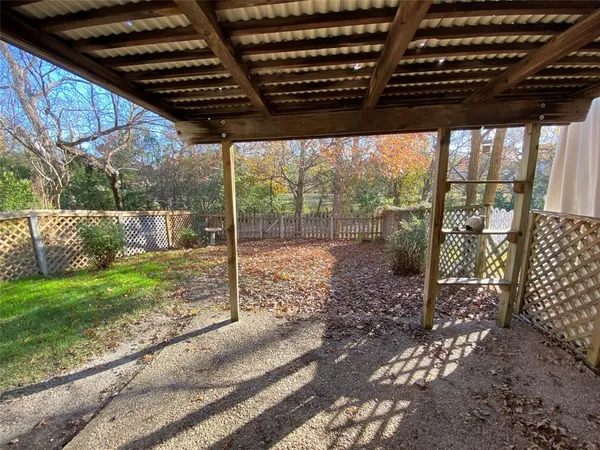 a view of a porch