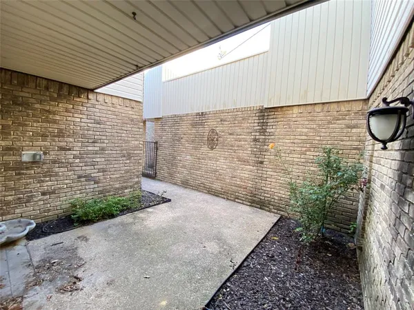 a backyard of a house