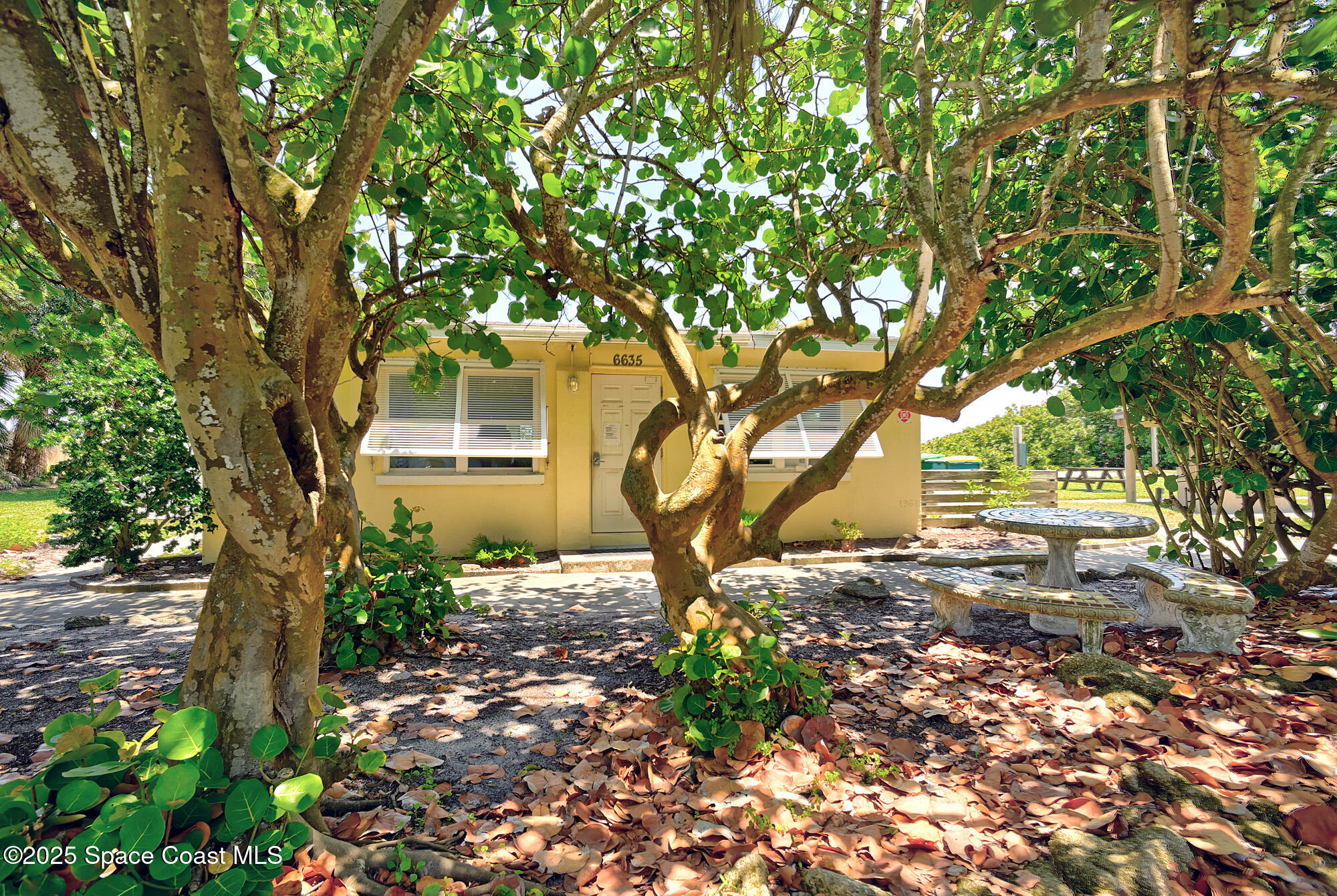 103 Matanzas Road Melbourne Beach, FL 32951 - Photo 37 of 37 a backyard of a house with lots of green space