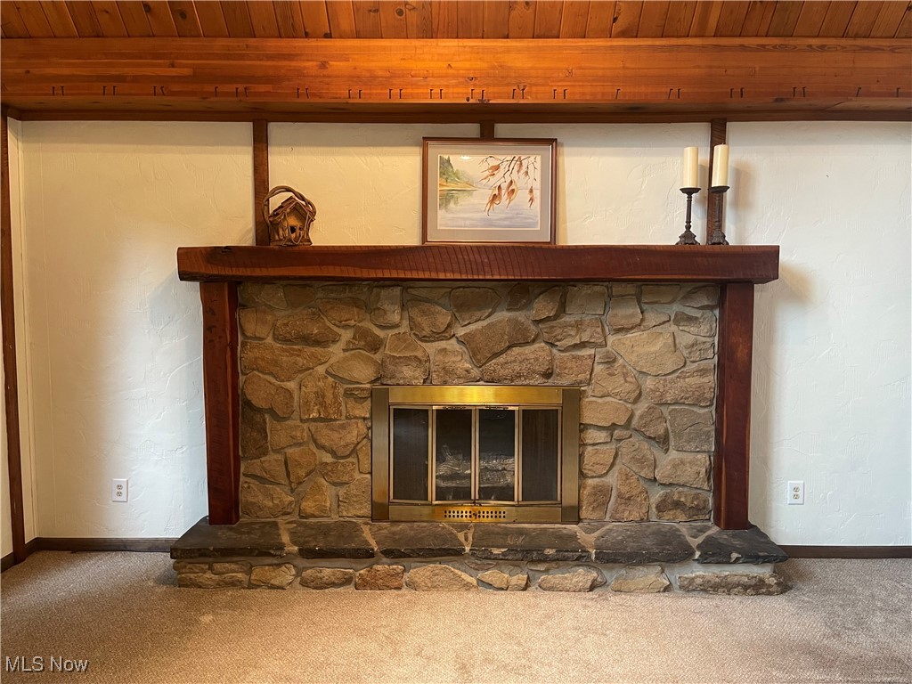 6518 Stonecreek Road Southwest Newcomerstown, OH 43832 - Photo 7 of 42 Stone fireplace in the great room