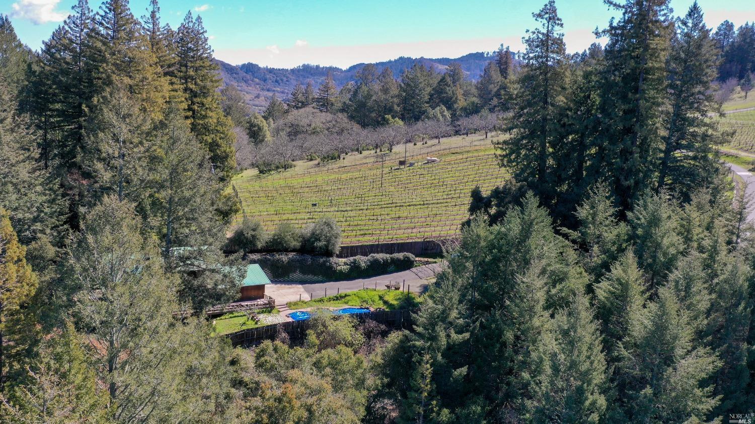 5142 Sharp Road Calistoga, CA 94515 - Photo 1 of 1 a aerial view of a house with a yard