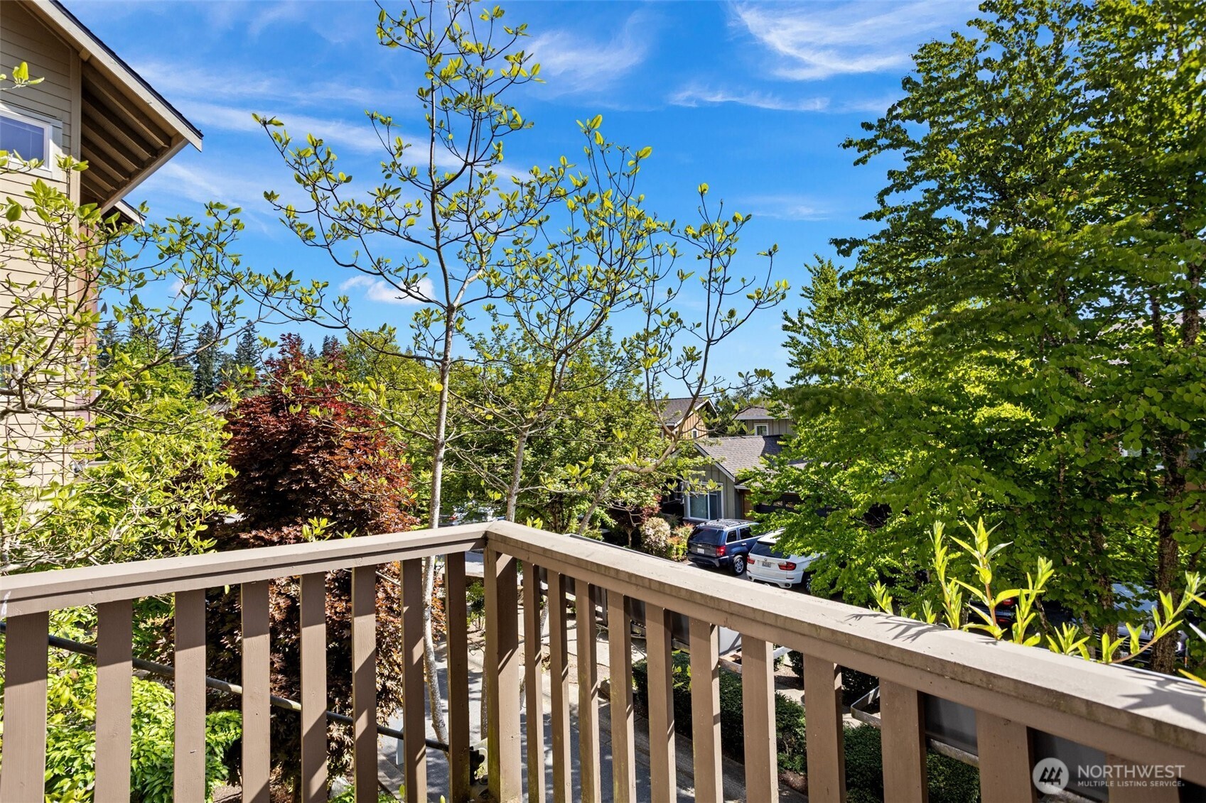 83 Sky Ridge Road Northwest Issaquah, WA 98027 - Photo 17 of 28 a view of a balcony with an outdoor space