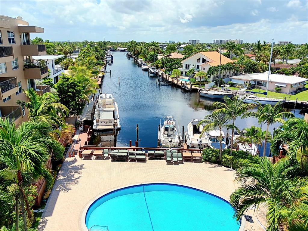 1421 South Ocean Boulevard, Unit 318 Pompano Beach, FL 33062 - Photo 19 of 36 an aerial view of a house with outdoor space