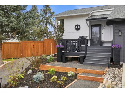 a view of outdoor space and deck