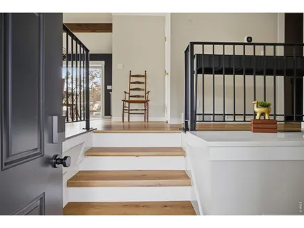 a view of entryway with a front door